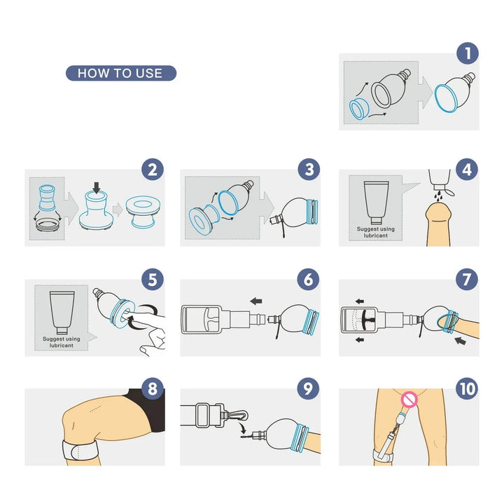 SizeMasterUp Leg-Strap Penis Extender