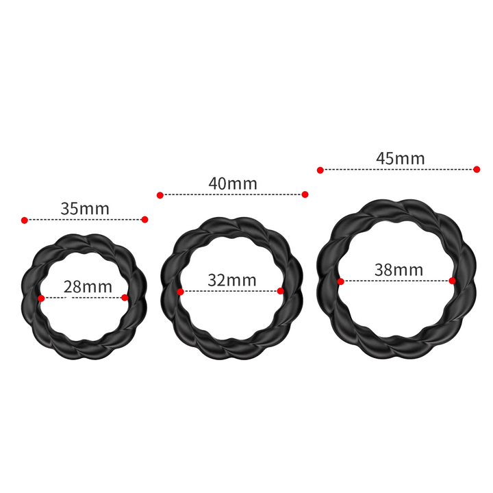 Braided Silicone Cock Ring
