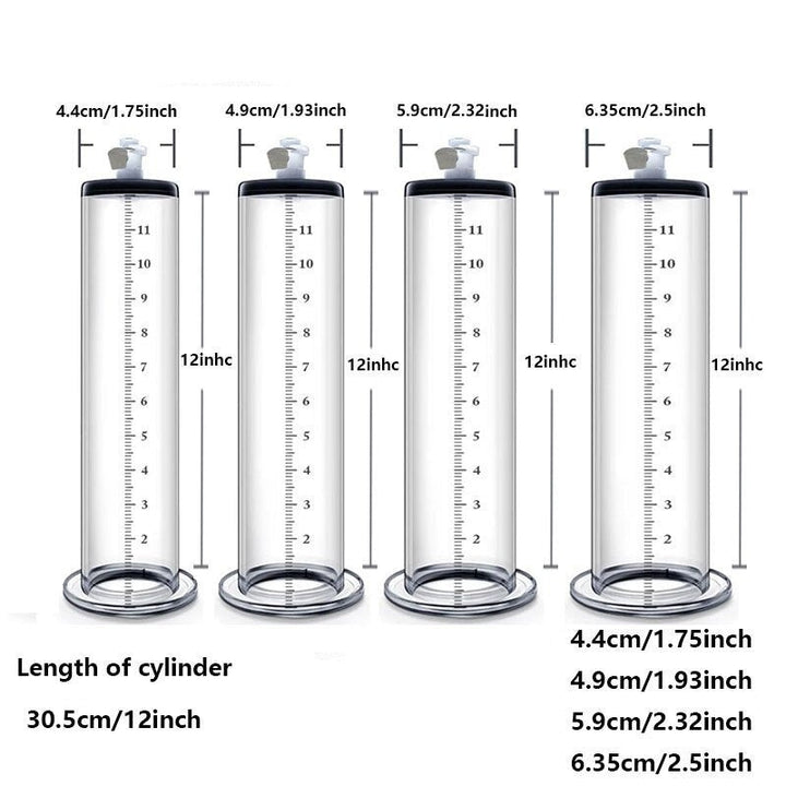 Long 12" inch SmartTech cylinder size options
