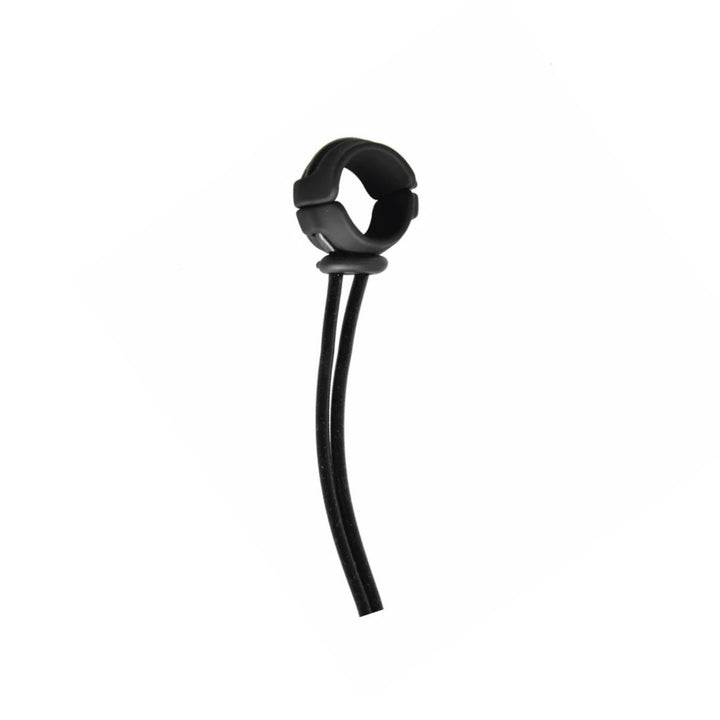 A black adjustable constriction ring