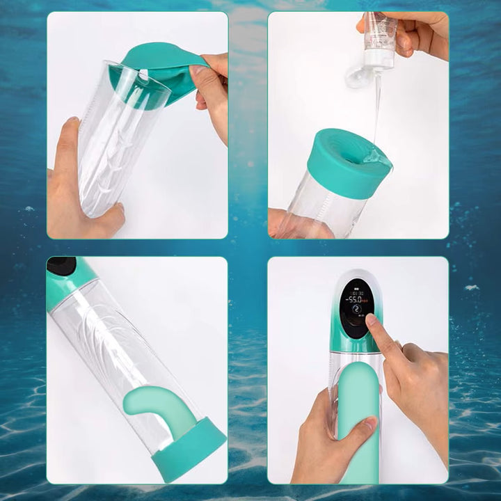 Step by step instructions on how to use the tidalforce water penis pump