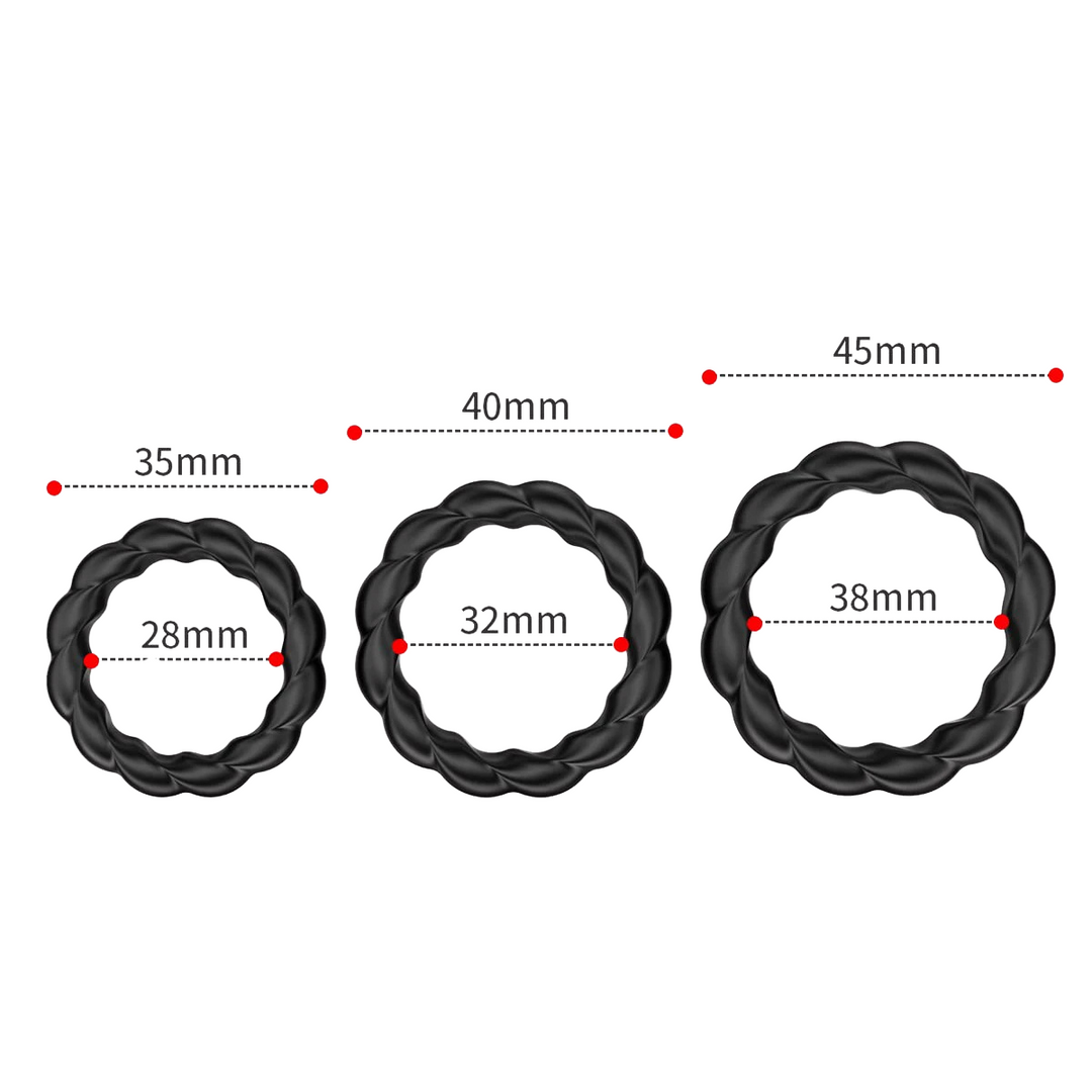 Braided Silicone Cock Ring