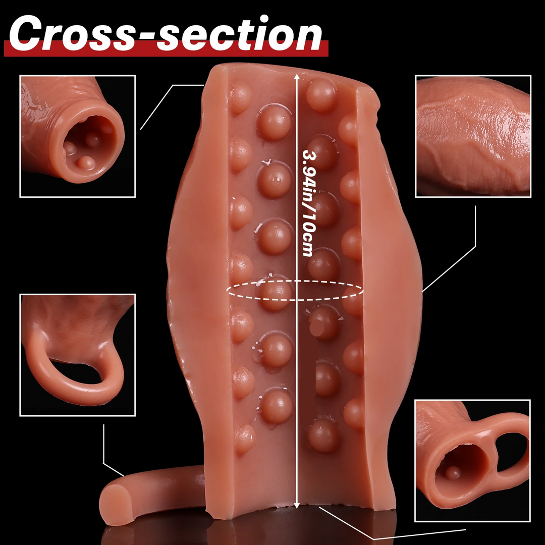 Chode Base Penis Sleeve with Open Tip