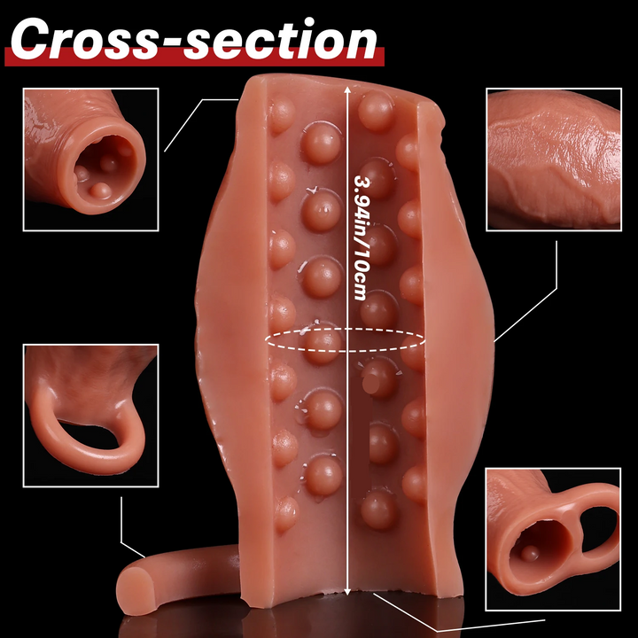 Chode Base Penis Sleeve with Open Tip