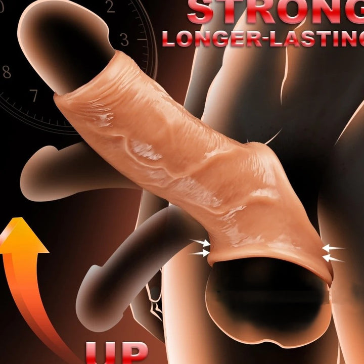 6.3" Open-Tip Silicone Penis Sleeve