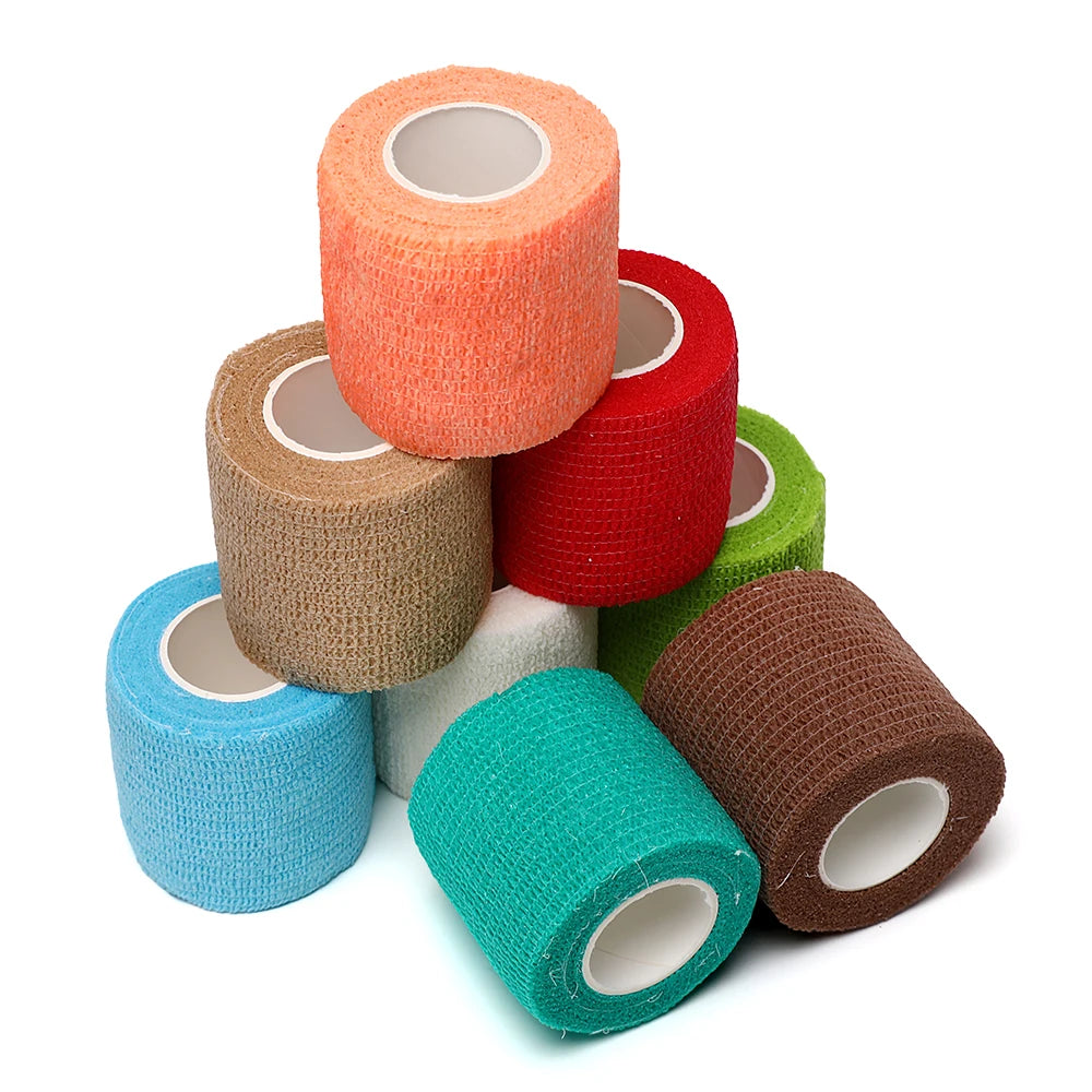 Image of different colored athletic wraps