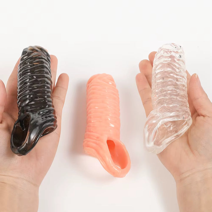 5.3" Closed-Tip Silicone Penis Sleeve