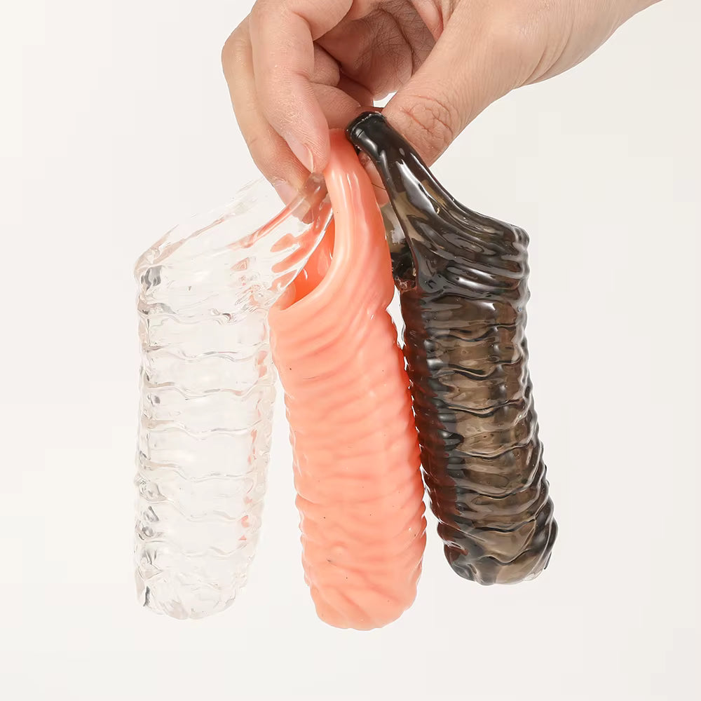 5.3" Closed-Tip Silicone Penis Sleeve