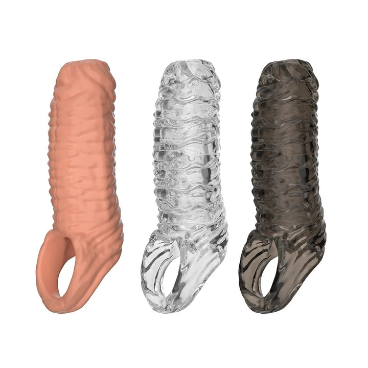 5.3" Closed-Tip Silicone Penis Sleeve