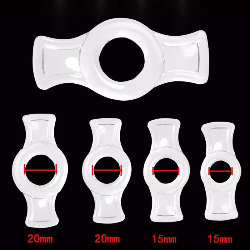 An image showing the dimensions of the pullable side tab cock rings
