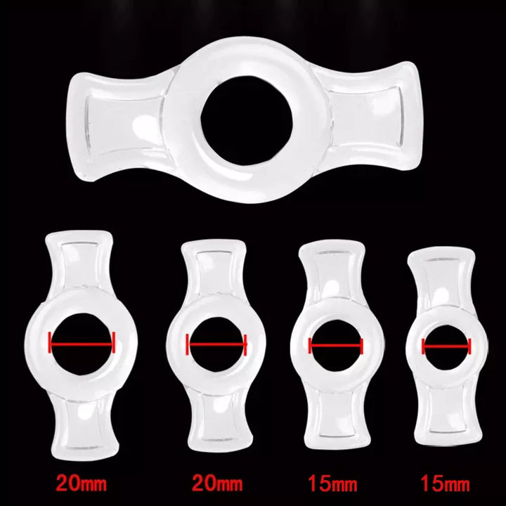 An image showing the dimensions of the pullable side tab cock rings