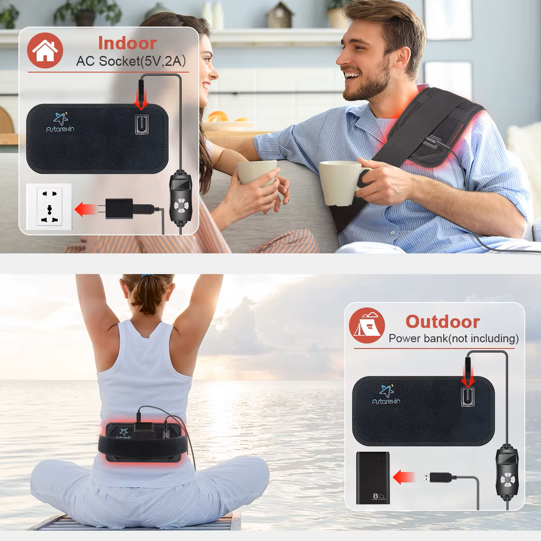 60 LEDs Red Light Therapy Belt with Remote Control