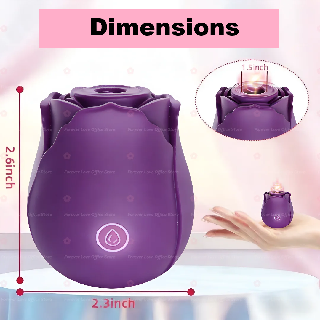 Rosebud Vibrator + Sucker Sex Toy