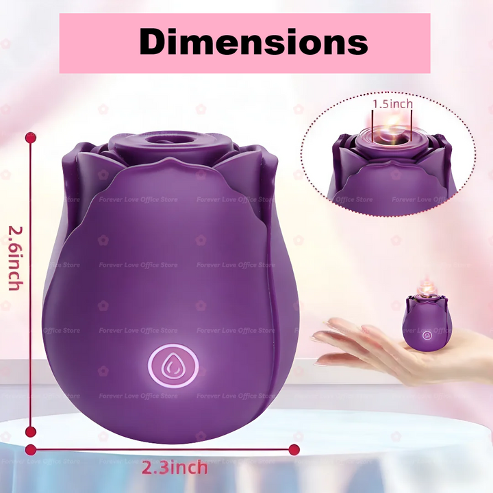 Rosebud Vibrator + Sucker Sex Toy