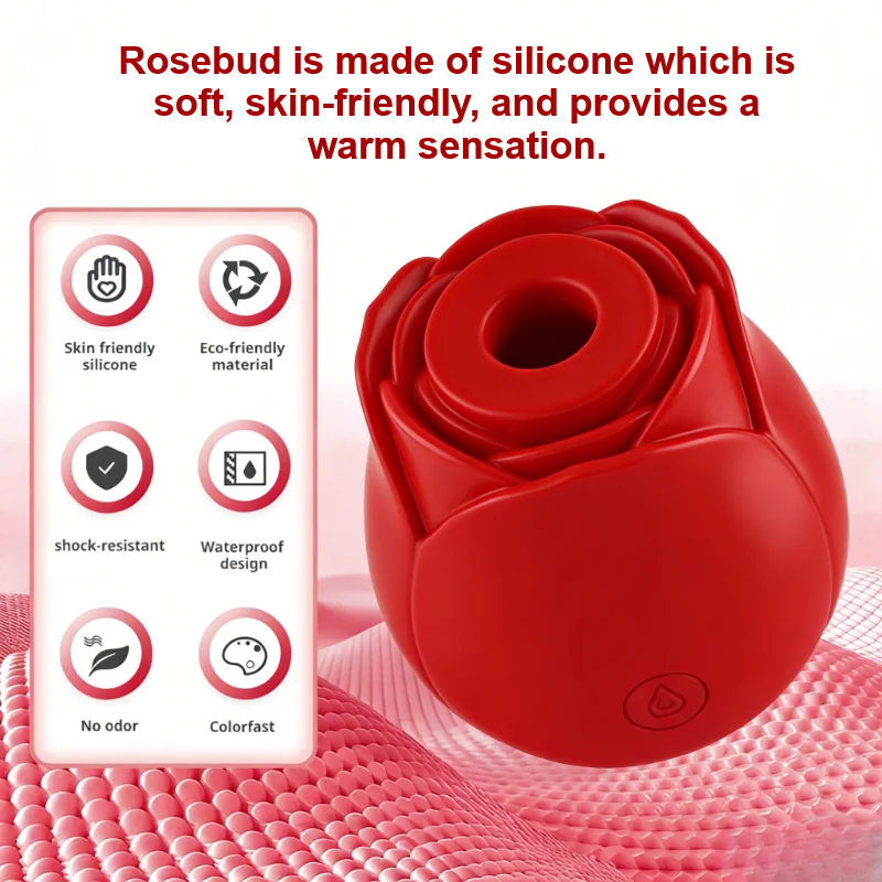 Rosebud Vibrator + Sucker Sex Toy