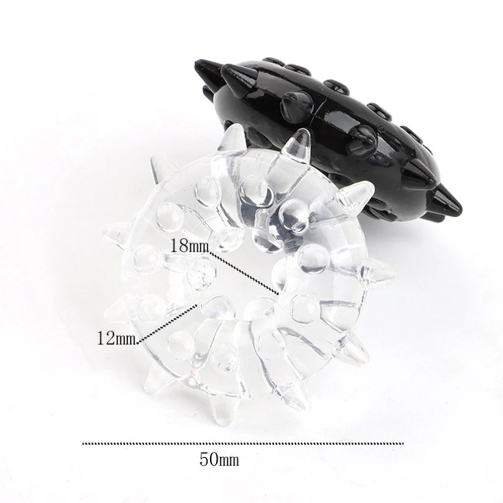 Soft-Spiked Silicone Cock Ring