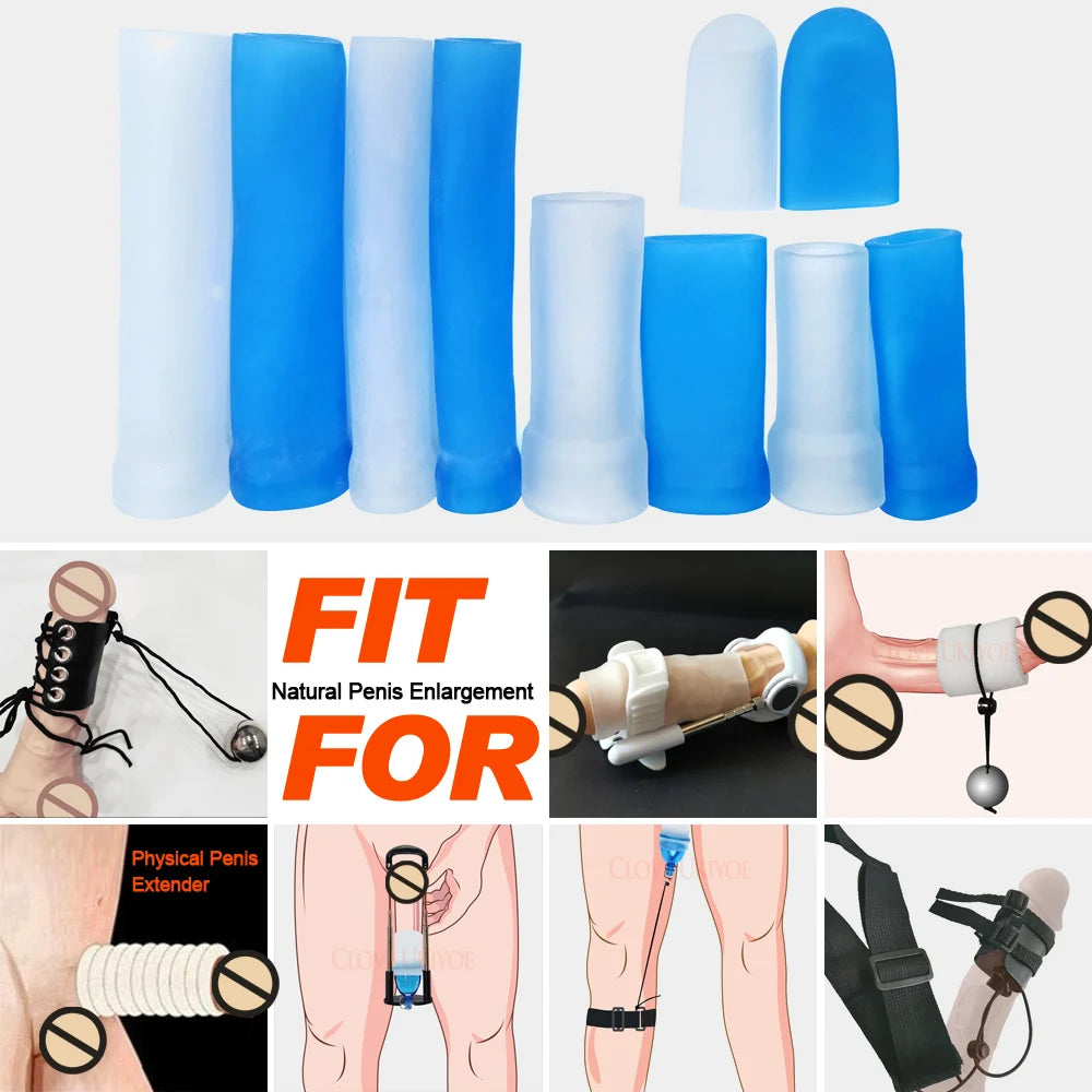 Penis Enlarger Silicone Sleeves for Extender & Hanger