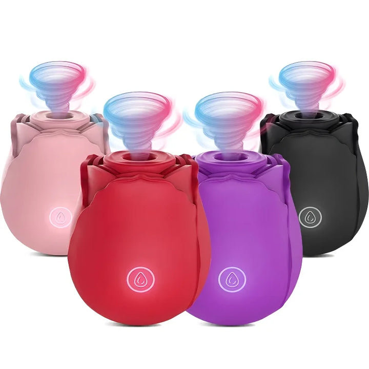 Rosebud Vibrator + Sucker Sex Toy