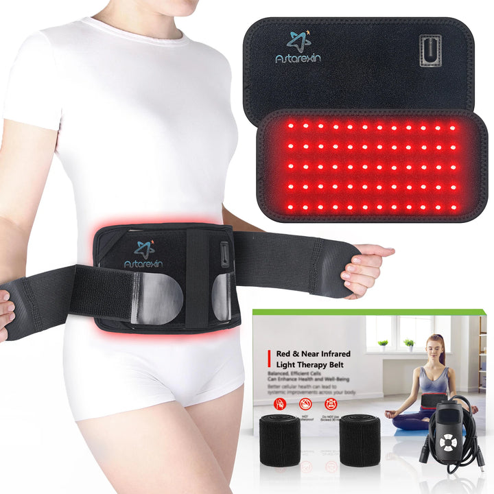 60 LEDs Red Light Therapy Belt with Remote Control