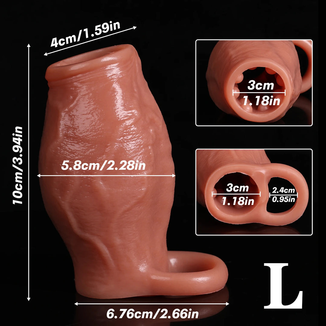 Chode Base Penis Sleeve with Open Tip