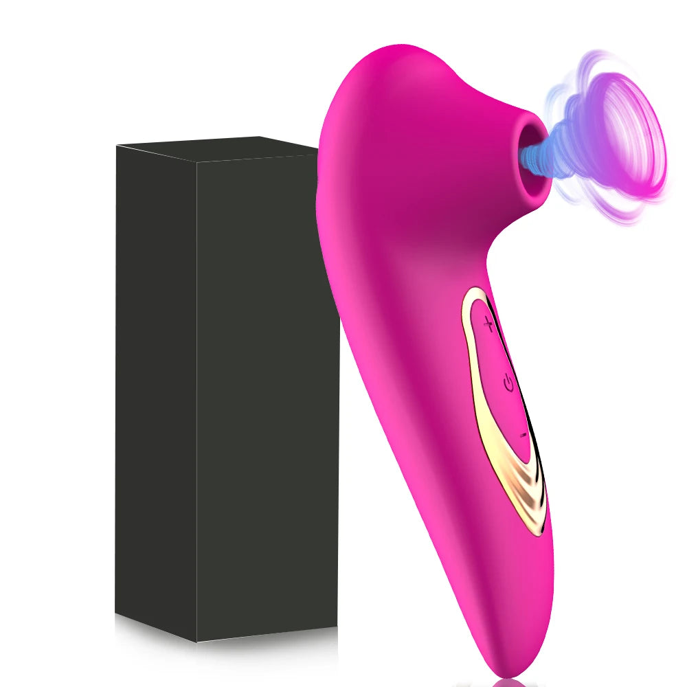 Vibrating & Sucking Handheld Pleasure Controller