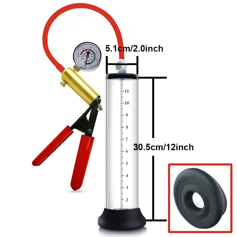 penis pump old school style 12 inches by 2 inches