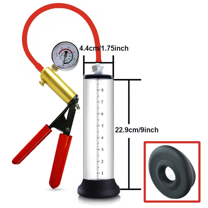 penis pump old school style 9 inches by 1.75 inches
