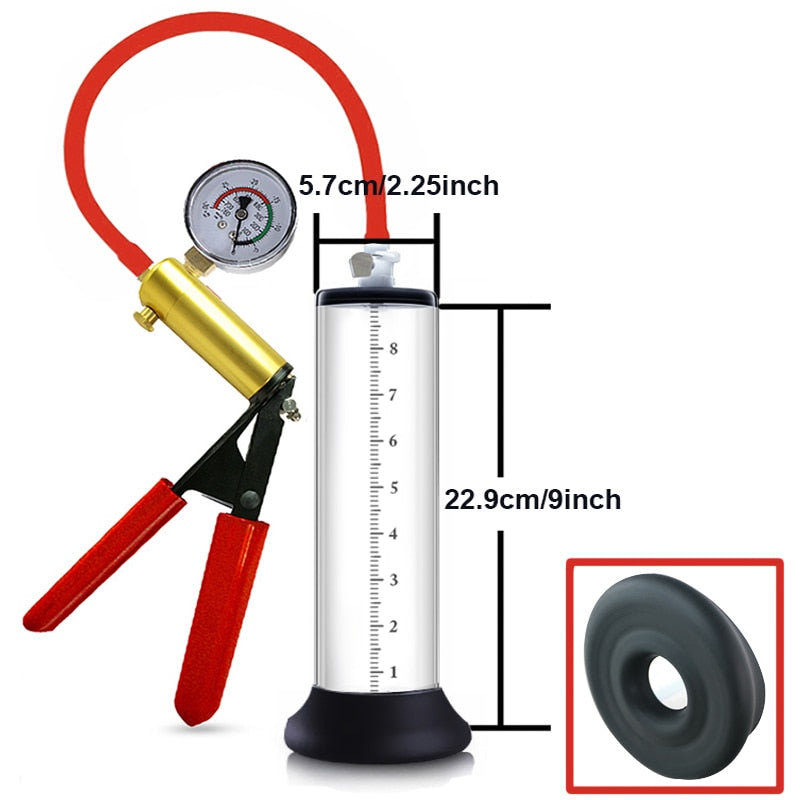 penis pump old school style 9 inches by 2.25 inches