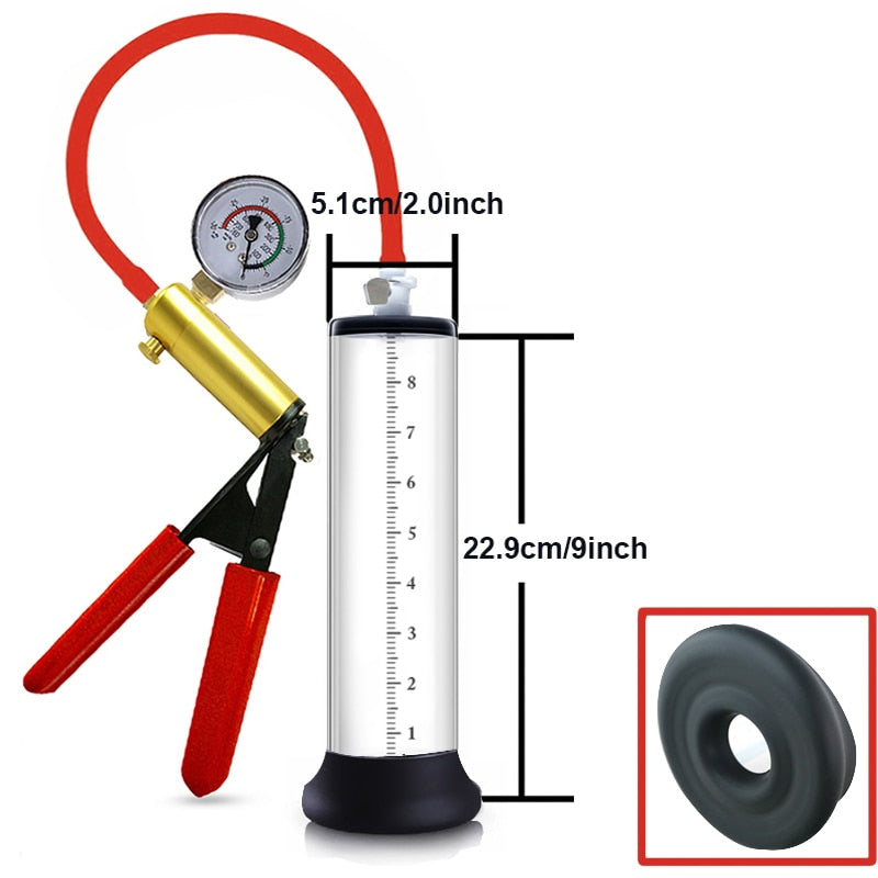 penis pump old school style 9 inches by 2 inches