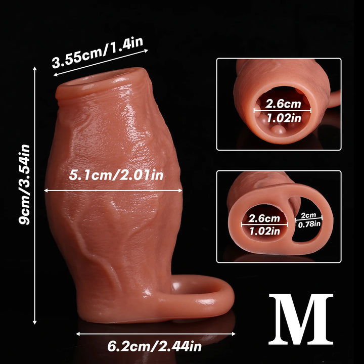 Chode Base Penis Sleeve with Open Tip