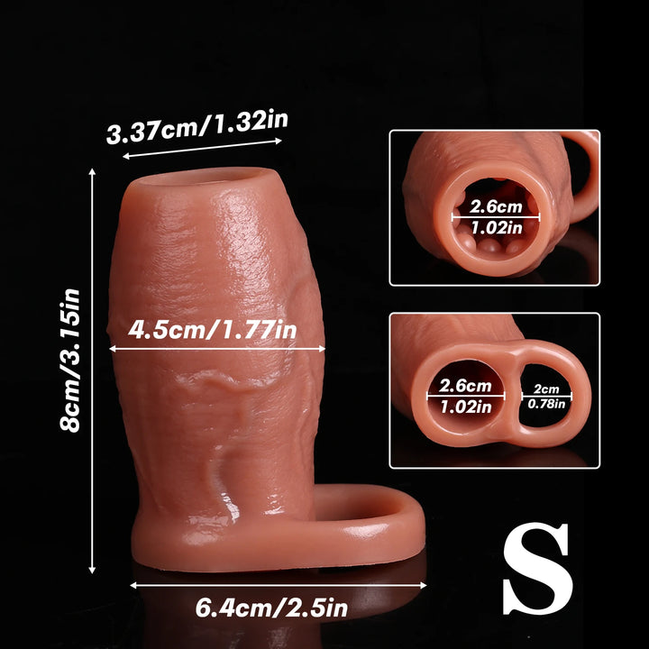 Chode Base Penis Sleeve with Open Tip