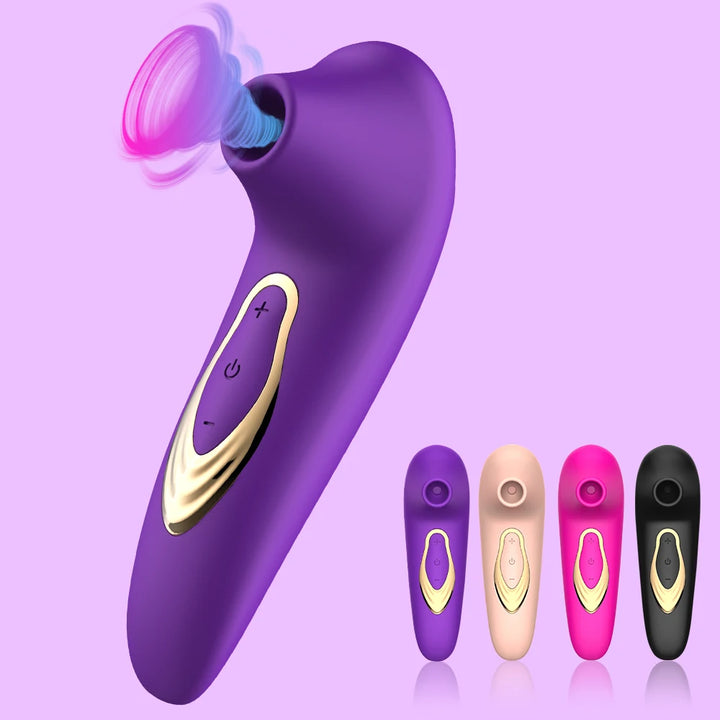 Vibrating & Sucking Handheld Pleasure Controller