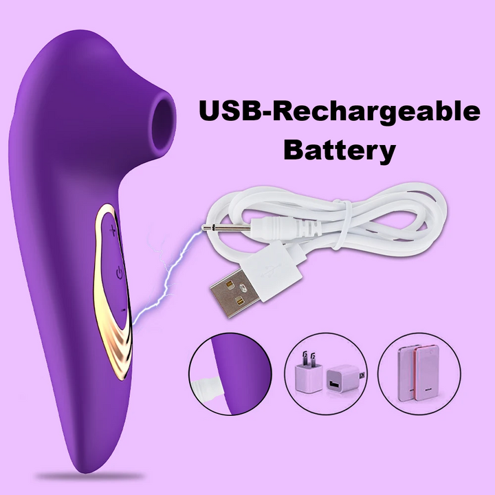 Vibrating & Sucking Handheld Pleasure Controller
