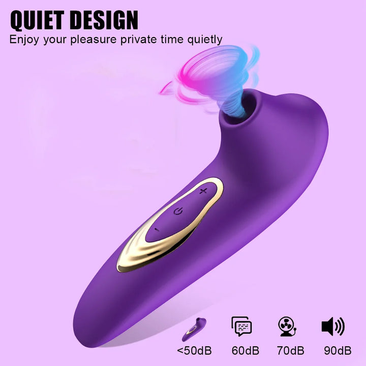 Vibrating & Sucking Handheld Pleasure Controller