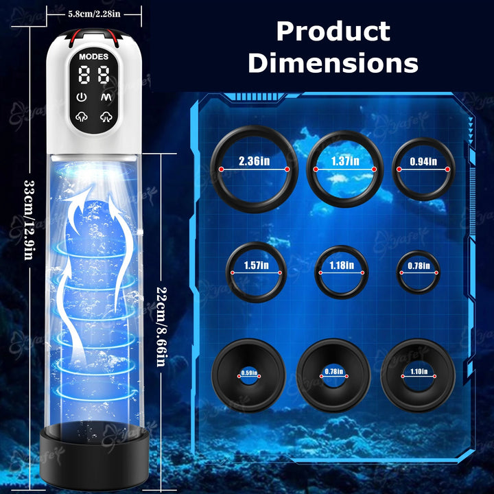 WhiteVortex Electric Water Penis Pump
